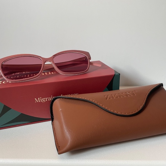 Pink Migraine FL-41 Lens Glasses - Picture 1 of 13